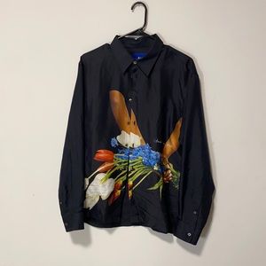 Awake NY flower bouquet button down shirt